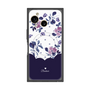 プレミアムスクエアケース with SnapMag［ ツインドットフラワー - Navy ］