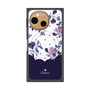 プレミアムスクエアケース with SnapMag［ ツインドットフラワー - Navy ］