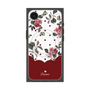 プレミアムスクエアケース with SnapMag［ ツインドットフラワー - Red ］