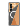 プレミアムスクエアケース with SnapMag［ マーブルトライアングルパレット - Orange ］