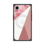 プレミアムスクエアケース with SnapMag［ マーブルトライアングルパレット - Pink ］