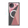 プレミアムスクエアケース with SnapMag［ マーブルトライアングルパレット - Pink ］