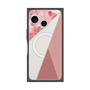 プレミアムスクエアケース with SnapMag［ マーブルトライアングルパレット - Pink ］