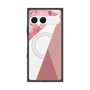 プレミアムスクエアケース with SnapMag［ マーブルトライアングルパレット - Pink ］