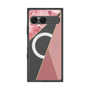 プレミアムスクエアケース with SnapMag［ マーブルトライアングルパレット - Pink ］