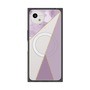 プレミアムスクエアケース with SnapMag［ マーブルトライアングルパレット - Purple ］