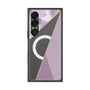 プレミアムスクエアケース with SnapMag［ マーブルトライアングルパレット - Purple ］