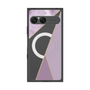 プレミアムスクエアケース with SnapMag［ マーブルトライアングルパレット - Purple ］