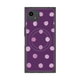 プレミアムスクエアケース with SnapMag［ 水彩ドット・レトロカラー - Purple ］