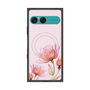 プレミアムスクエアケース with SnapMag［ Natural Flower - Pink ］