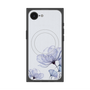 プレミアムスクエアケース with SnapMag［ Natural Flower - blue ］