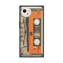 プレミアムスクエアケース with SnapMag［ RETORO CASSETTE TAPE - Skeleton Orange ］