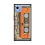 プレミアムスクエアケース with SnapMag［ RETORO CASSETTE TAPE - Skeleton Orange ］