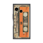 プレミアムスクエアケース with SnapMag［ RETORO CASSETTE TAPE - Skeleton Orange ］