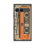 プレミアムスクエアケース with SnapMag［ RETORO CASSETTE TAPE - Skeleton Orange ］