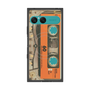 プレミアムスクエアケース with SnapMag［ RETORO CASSETTE TAPE - Skeleton Orange ］