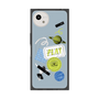 プレミアムスクエアケース with SnapMag［ Playful sticker - Dusty Blue ］