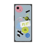 プレミアムスクエアケース with SnapMag［ Playful sticker - Dusty Blue ］