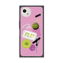 プレミアムスクエアケース with SnapMag［ Playful sticker - Dusty Pink ］