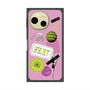 プレミアムスクエアケース with SnapMag［ Playful sticker - Dusty Pink ］