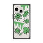 プレミアムスクエアケース with SnapMag［ PAINTING SMILE Green ］