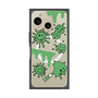 プレミアムスクエアケース with SnapMag［ PAINTING SMILE Green ］