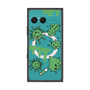 プレミアムスクエアケース with SnapMag［ PAINTING SMILE Green ］