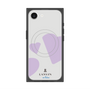 プレミアムスクエアケース with SnapMag［ LANVIN en Bleu Hearts Purple - ランバン ハート パープル ］