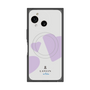 プレミアムスクエアケース with SnapMag［ LANVIN en Bleu Hearts Purple - ランバン ハート パープル ］