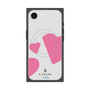 プレミアムスクエアケース with SnapMag［ LANVIN en Bleu Hearts Pink - ランバン ハート ピンク ］