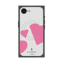プレミアムスクエアケース with SnapMag［ LANVIN en Bleu Hearts Pink - ランバン ハート ピンク ］