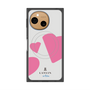 プレミアムスクエアケース with SnapMag［ LANVIN en Bleu Hearts Pink - ランバン ハート ピンク ］