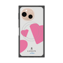 プレミアムスクエアケース with SnapMag［ LANVIN en Bleu Hearts Pink - ランバン ハート ピンク ］