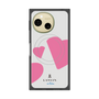 プレミアムスクエアケース with SnapMag［ LANVIN en Bleu Hearts Pink - ランバン ハート ピンク ］