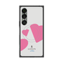 プレミアムスクエアケース with SnapMag［ LANVIN en Bleu Hearts Pink - ランバン ハート ピンク ］