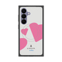 プレミアムスクエアケース with SnapMag［ LANVIN en Bleu Hearts Pink - ランバン ハート ピンク ］