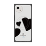 プレミアムスクエアケース with SnapMag［ LANVIN en Bleu Hearts Black - ランバン ハート ブラック ］