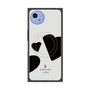 プレミアムスクエアケース with SnapMag［ LANVIN en Bleu Hearts Black - ランバン ハート ブラック ］