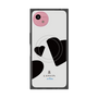 プレミアムスクエアケース with SnapMag［ LANVIN en Bleu Hearts Black - ランバン ハート ブラック ］