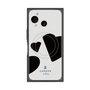 プレミアムスクエアケース with SnapMag［ LANVIN en Bleu Hearts Black - ランバン ハート ブラック ］