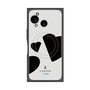 プレミアムスクエアケース with SnapMag［ LANVIN en Bleu Hearts Black - ランバン ハート ブラック ］