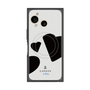 プレミアムスクエアケース with SnapMag［ LANVIN en Bleu Hearts Black - ランバン ハート ブラック ］