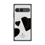 プレミアムスクエアケース with SnapMag［ LANVIN en Bleu Hearts Black - ランバン ハート ブラック ］