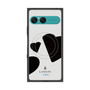 プレミアムスクエアケース with SnapMag［ LANVIN en Bleu Hearts Black - ランバン ハート ブラック ］