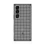 プレミアムスクエアケース with SnapMag［ Houndstooth Pattern Black with LANVIN en Bleu logo- ランバン 千鳥格子柄 ブラック ］