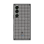 プレミアムスクエアケース with SnapMag［ Houndstooth Pattern Black with LANVIN en Bleu logo- ランバン 千鳥格子柄 ブラック ］