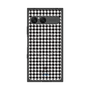プレミアムスクエアケース with SnapMag［ Houndstooth Pattern Black with LANVIN en Bleu logo- ランバン 千鳥格子柄 ブラック ］