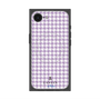 プレミアムスクエアケース with SnapMag［ Houndstooth Pattern Purple -with LANVIN en Bleu logo ランバン 千鳥格子柄 パープル ］