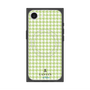 プレミアムスクエアケース with SnapMag［ Houndstooth Pattern Green with LANVIN en Bleu logo- ランバン 千鳥格子柄 グリーン ］