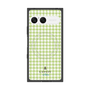 プレミアムスクエアケース with SnapMag［ Houndstooth Pattern Green with LANVIN en Bleu logo- ランバン 千鳥格子柄 グリーン ］